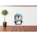 Sticker Autocollant pingouin mignon 3D 1