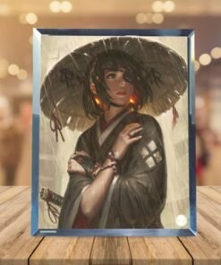 Cadre photo en verre - girl