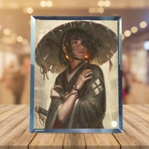 Cadre photo en verre - girl