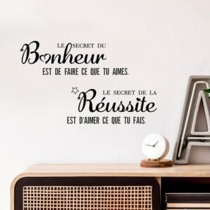 Autocollant Sticker mural Bonheur Réussite Secret