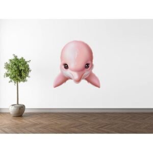 Sticker Autocollant Dauphin mignon 3D