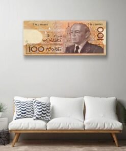 Tableau Mural Décoratif forex - 100 DH année 1991