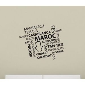 Autocollant Sticker mural Villes du Maroc