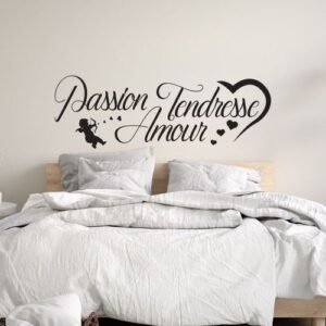 Autocollant Sticker mural Sticker citation passion tendresse amour