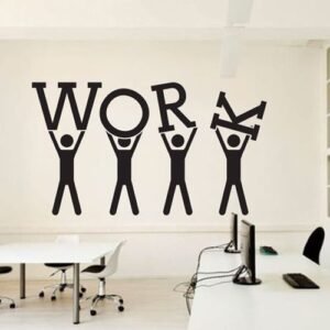 Autocollant Sticker mural bureau décoration work
