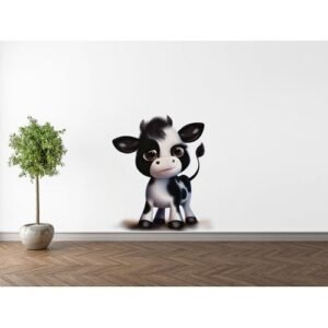 Sticker Autocollant vache mignonne 3D