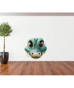 Sticker Autocollant Crocodile mignon 3D