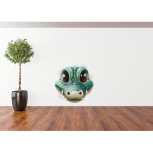 Sticker Autocollant Crocodile mignon 3D