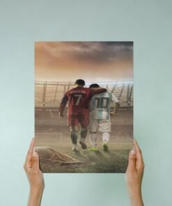 Tableau Mural Décoratif forex - Messi et Cristiano