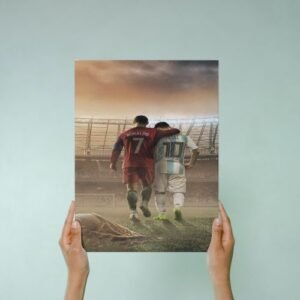 Tableau Mural Décoratif forex - Messi et Cristiano