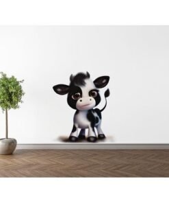 Sticker Autocollant vache mignonne 3D