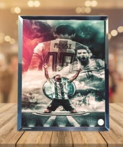 Cadre photo en verre - Messi