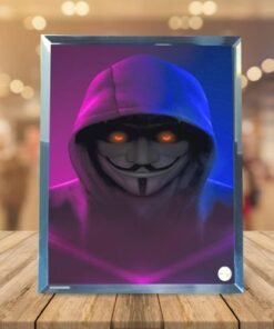 Cadre photo en verre - hacker