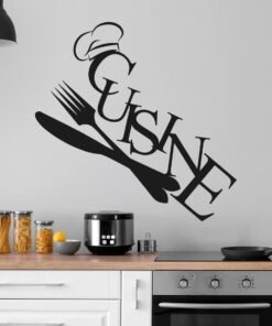 Sticker cuisine fourchette et couteau