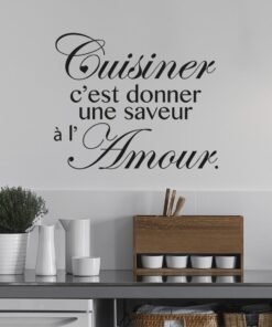 Stickers cuisiner c'est donner une saveur à l'amour