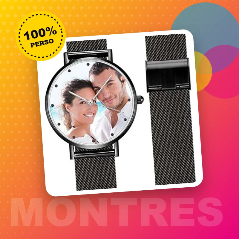Montres photo personnalisées